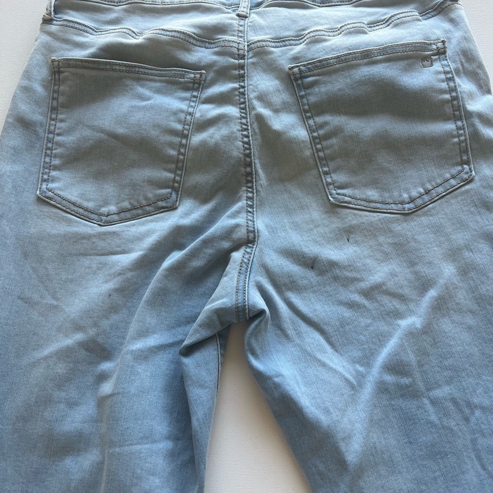 Crown & Ivy Womens Jeans‎ Size 12 Blue Denim Light Wash Hi-Rise Skinny Crop (B3) - Picture 10 of 12